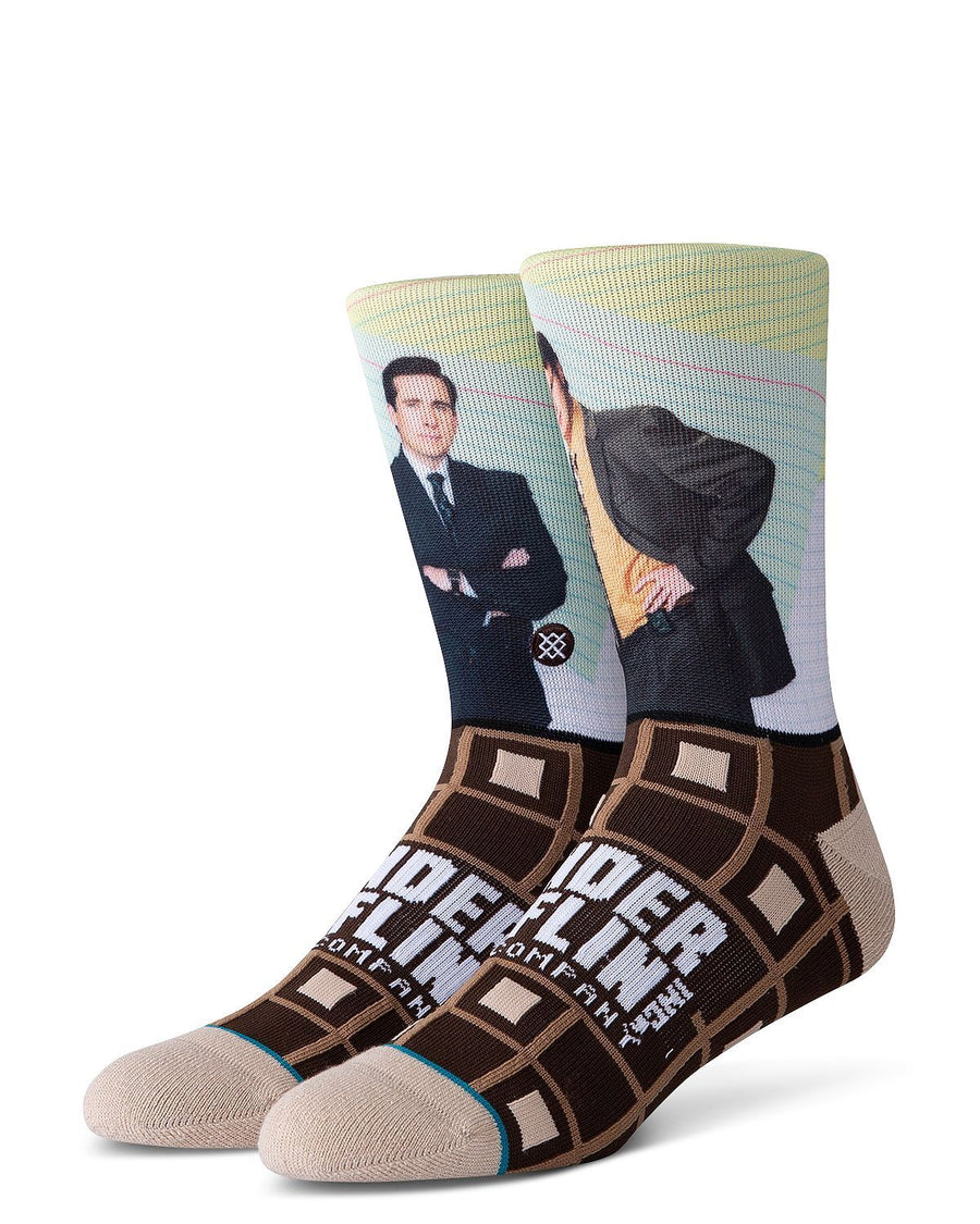 Stance The Office Socks Brown