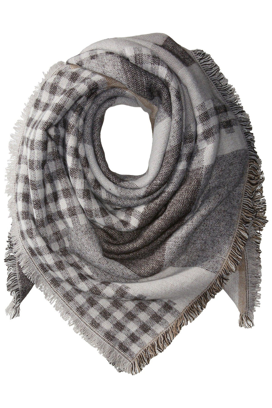 Steve Madden Neutral Plaid Variety Blanket, Wrap / Scarf
