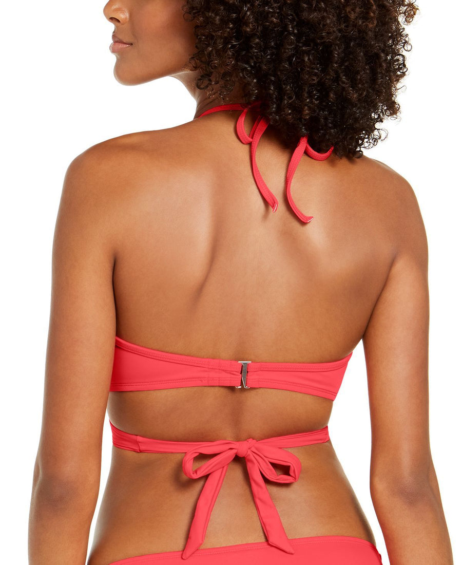 Sundazed Simone Bra Sized Halter Underwire Bikini Top Sunkissed Coral