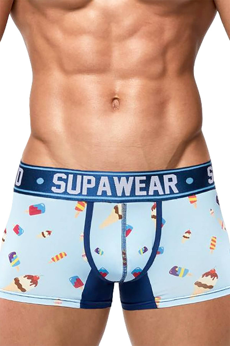 Supawear Blue Ice-Cream-Printed Sprint Trunk