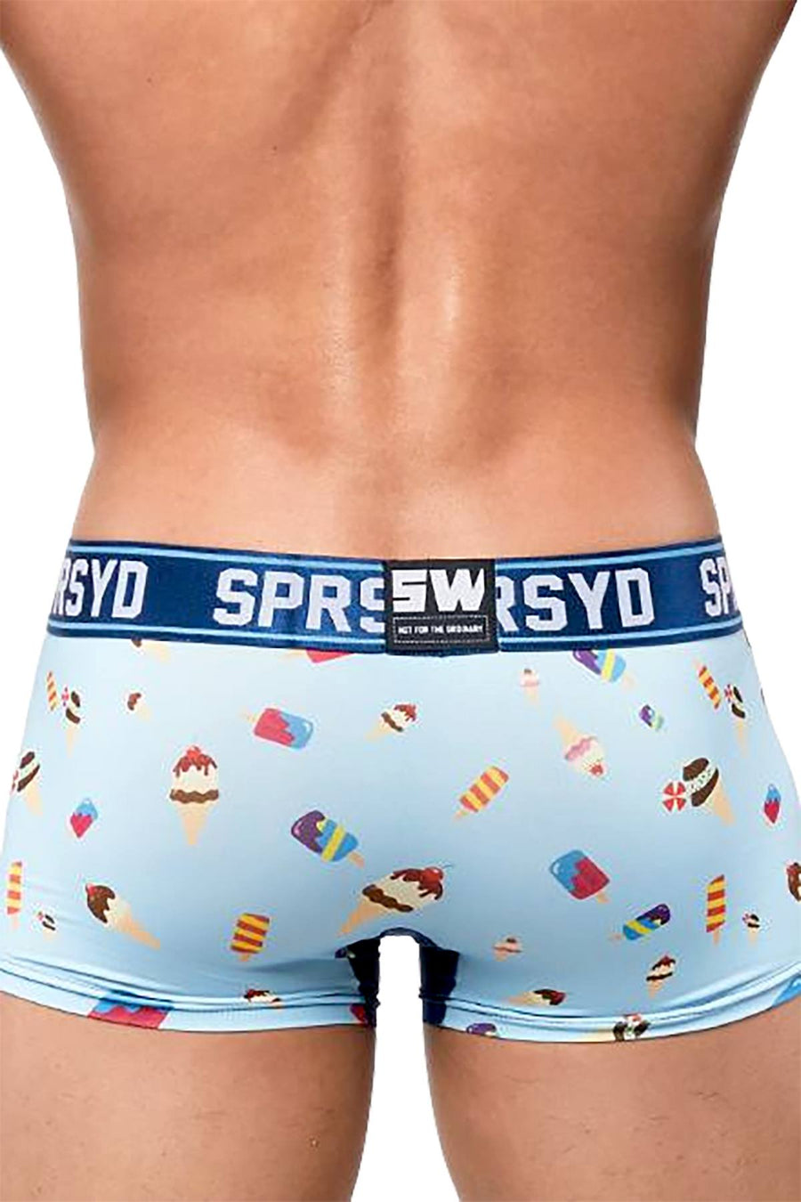 Supawear Blue Ice-Cream-Printed Sprint Trunk