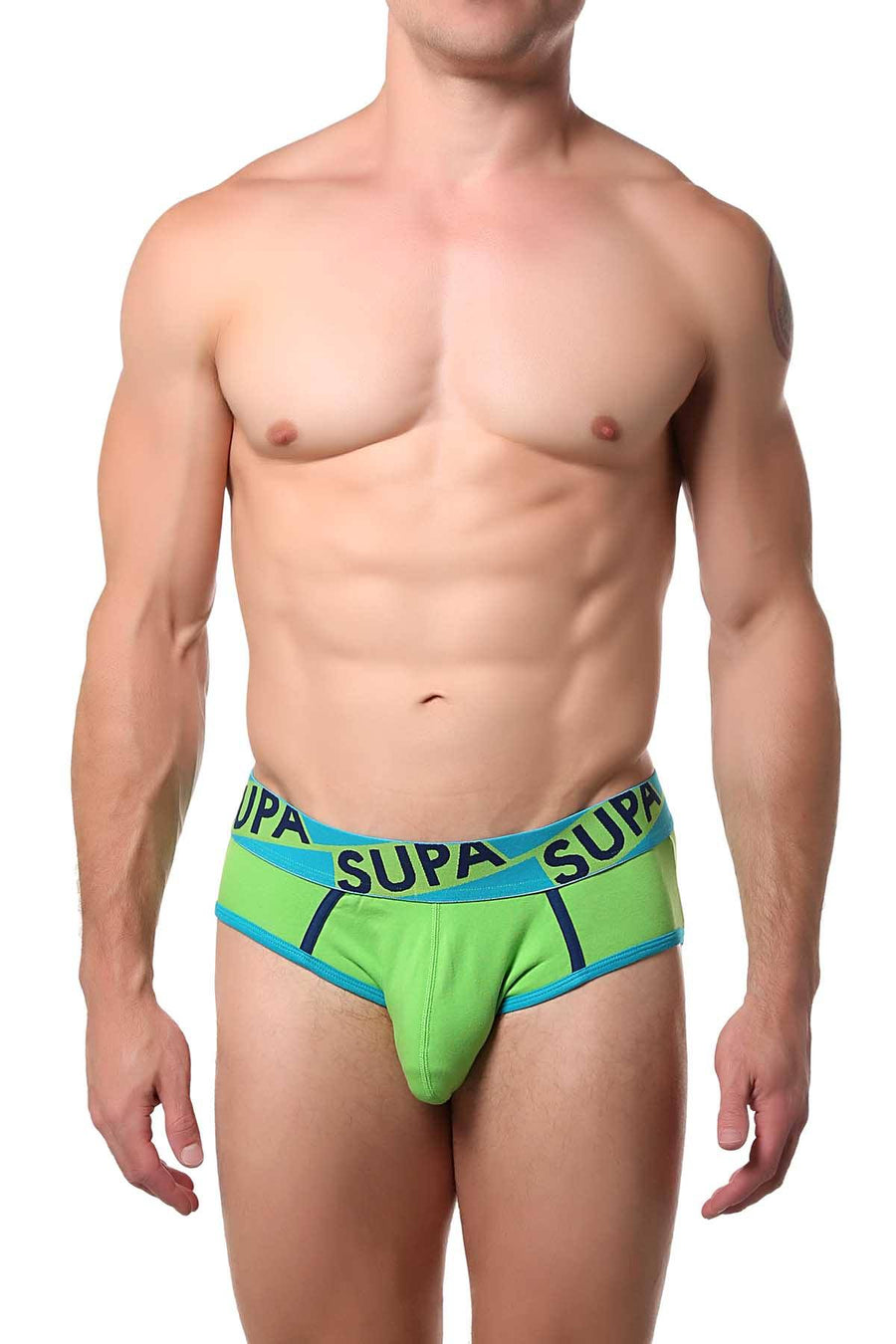 Supawear Lime/Navy SUPA-SUPA Brief
