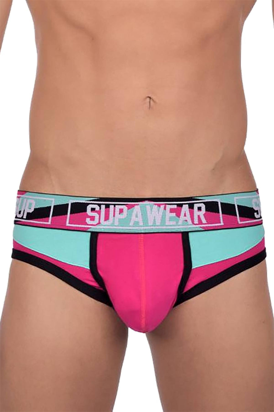 Supawear Magenta/Teal Vortex Brief