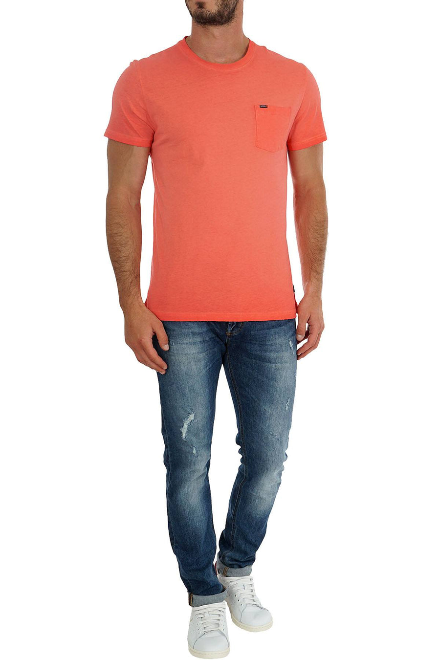 SuperDry Artisan-Red Washed Lite Tee