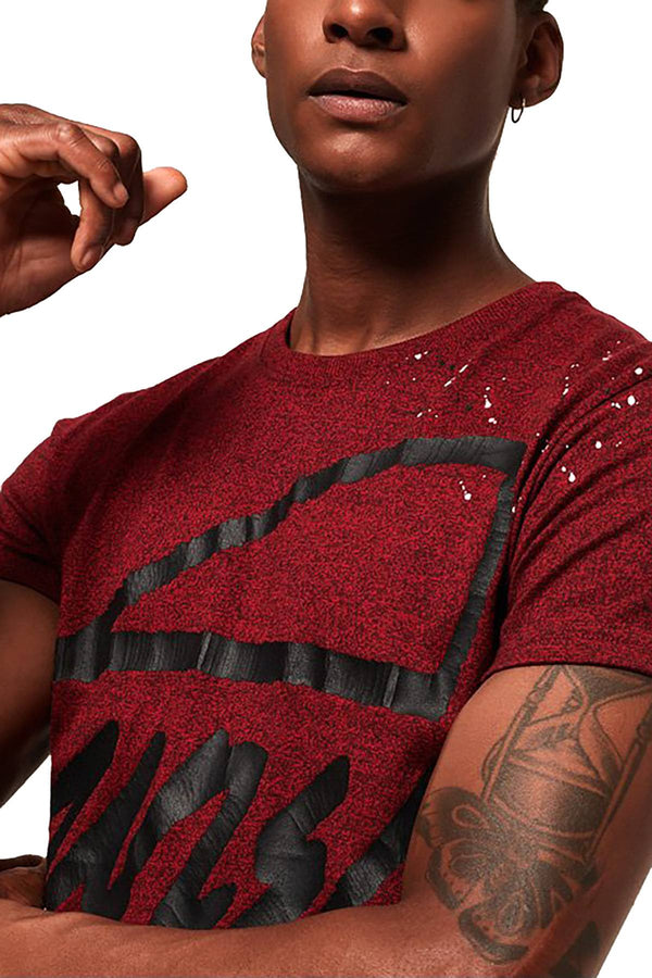 SuperDry Bright-Berry-Grit Crew Splatter T-Shirt