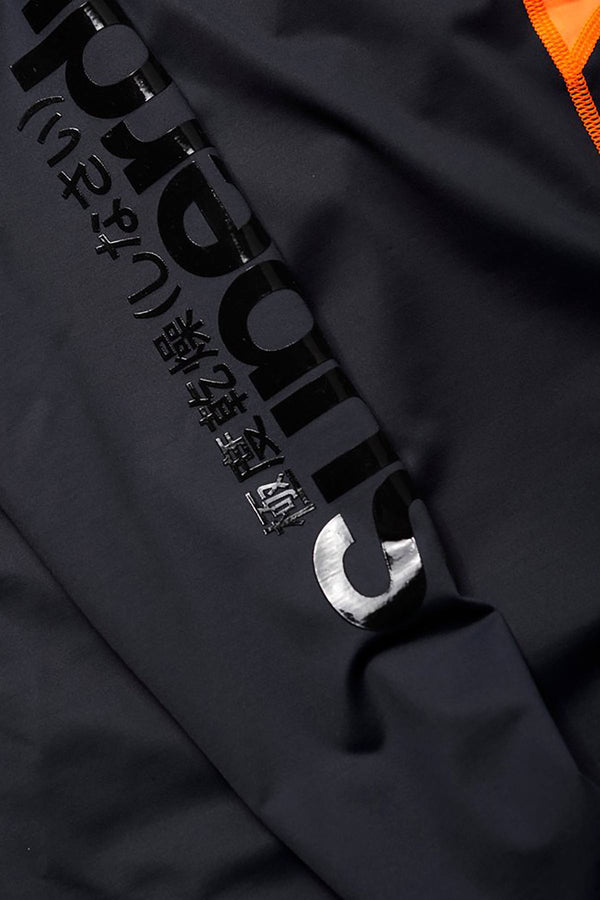 SuperDry Carbon/Orange Bionic Compression Half-Zip Top
