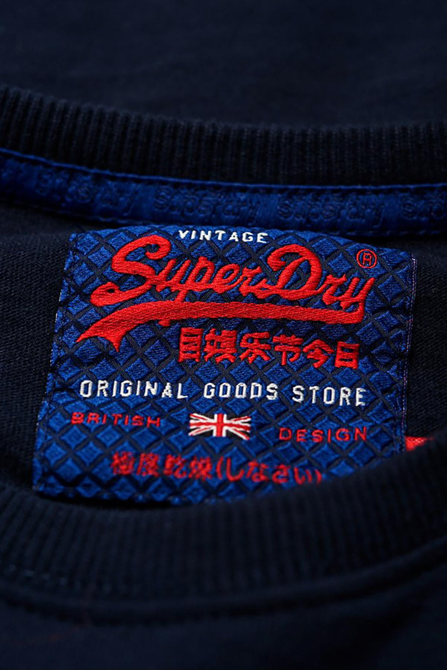 SuperDry Eclipse-Navy Vintage Authentic XL Long-Sleeve T-Shirt