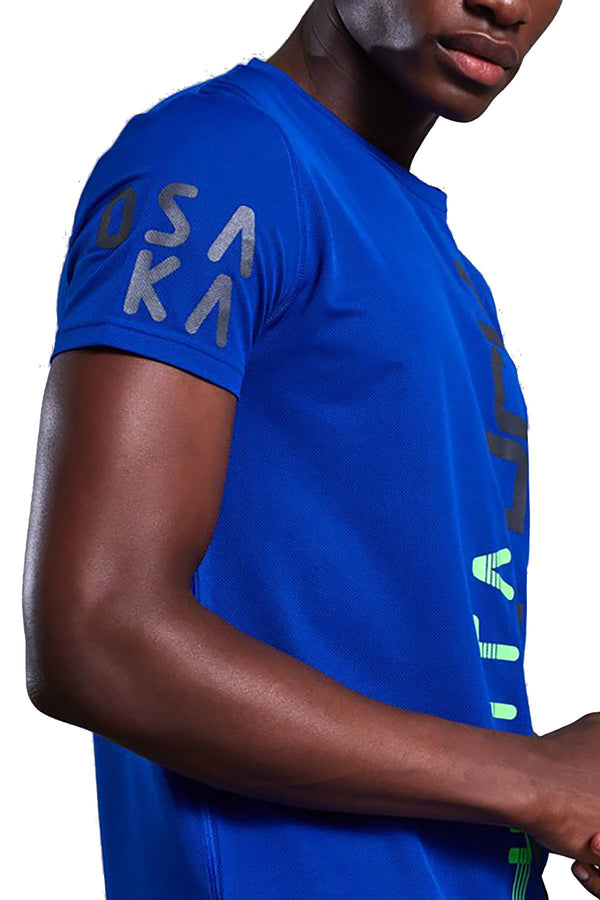 SuperDry Electric-Blue Ultra Vertical T-Shirt