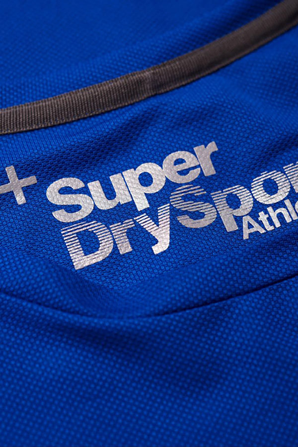 SuperDry Electric-Blue Ultra Vertical T-Shirt