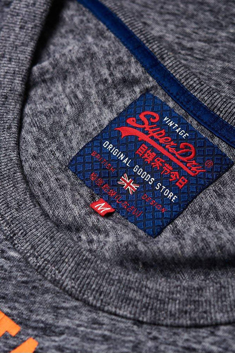 SuperDry Flint-Grey-Grit Premium Goods Duo Vest Tank