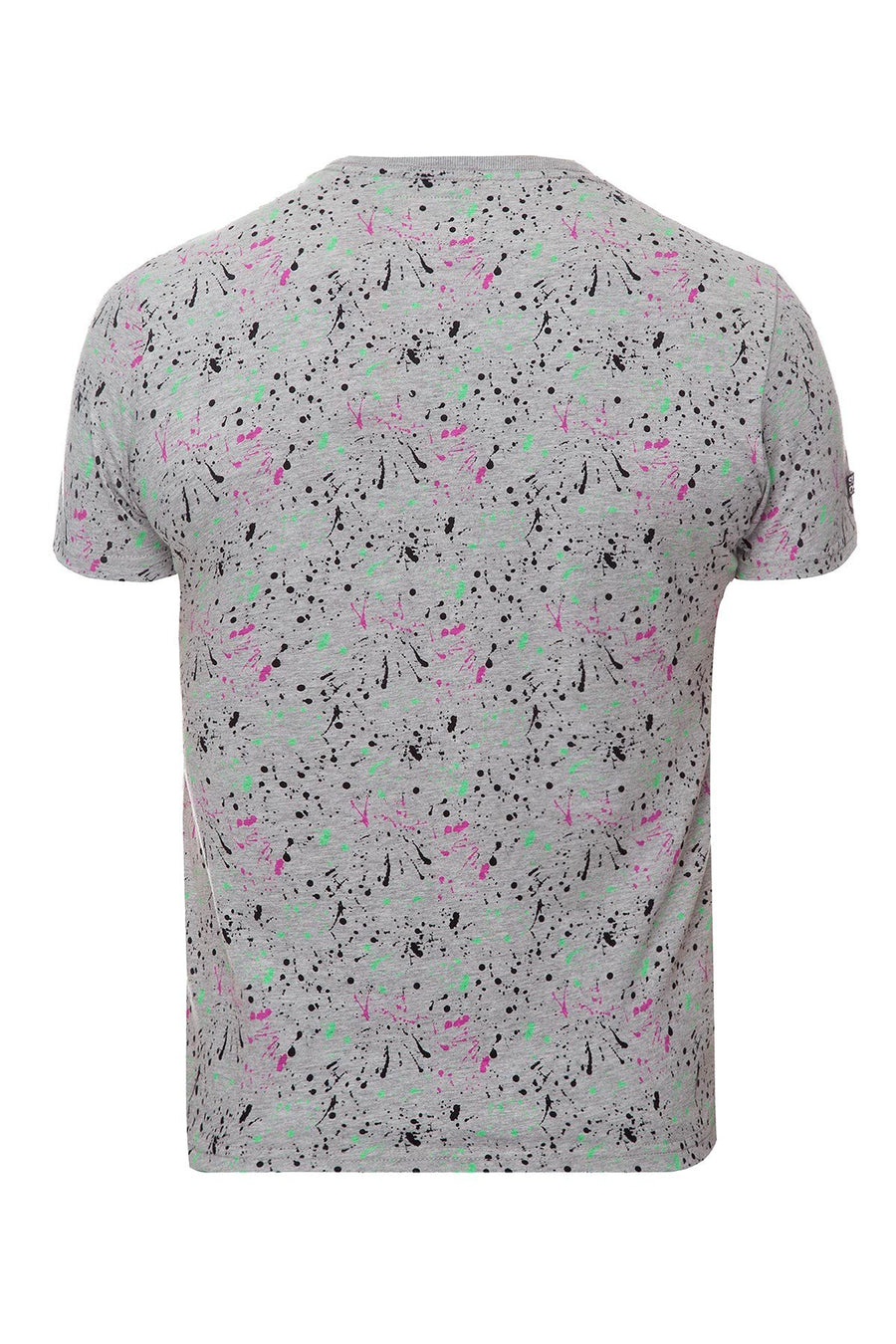 SuperDry Gray-Marl Splatter Osaka AOP Lite Tee