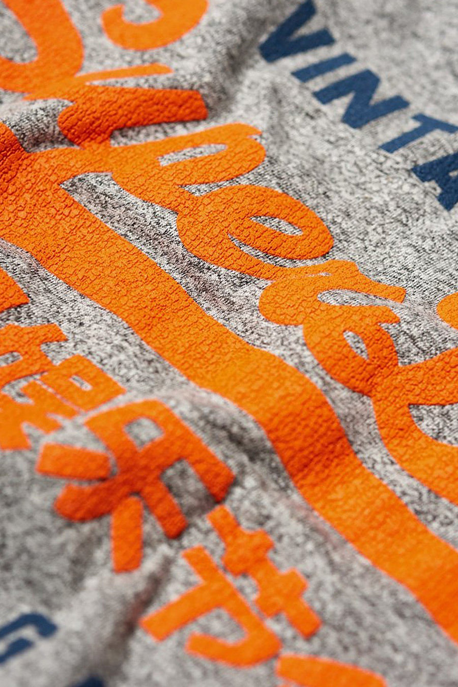 SuperDry Grey-Grit Premium-Goods Duo Lite Graphic Tee
