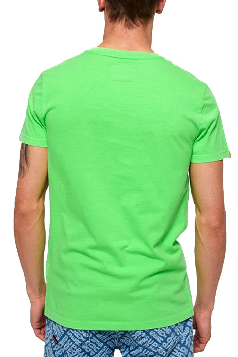 SuperDry Ice-Green Orange-Label Neon Tee