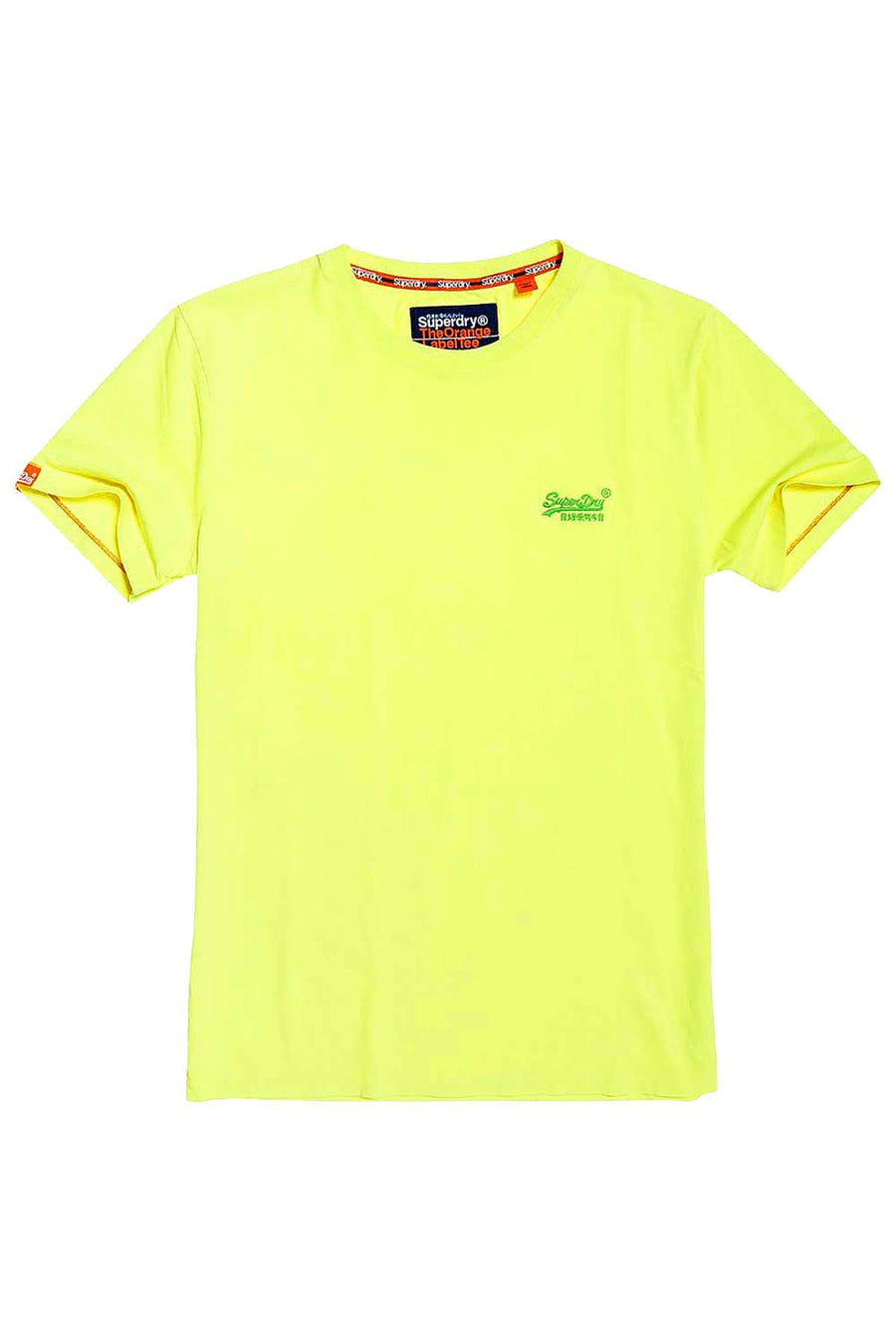 SuperDry Ice-Yellow Orange-Label Neon Tee