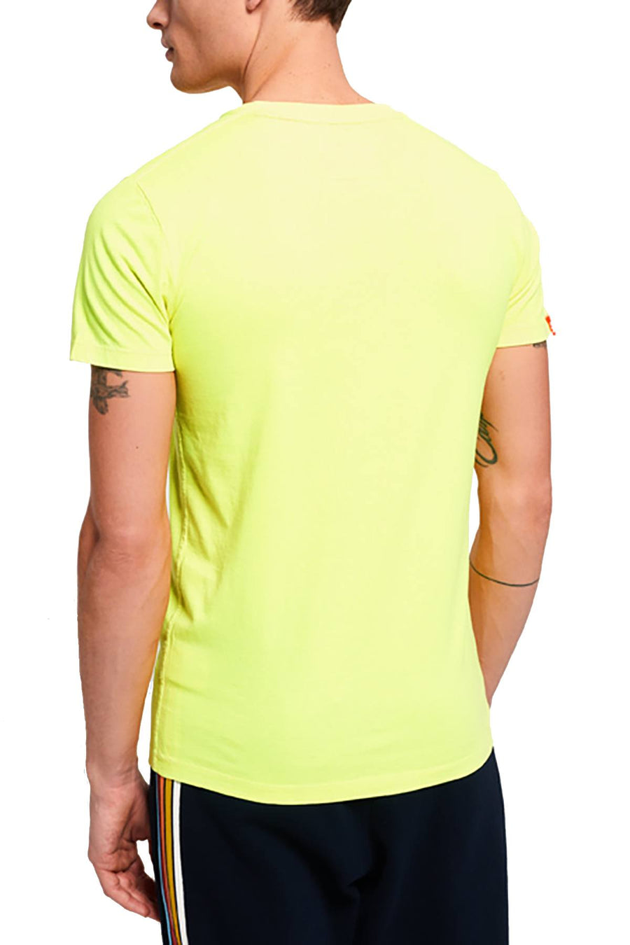 SuperDry Ice-Yellow Orange-Label Neon Tee