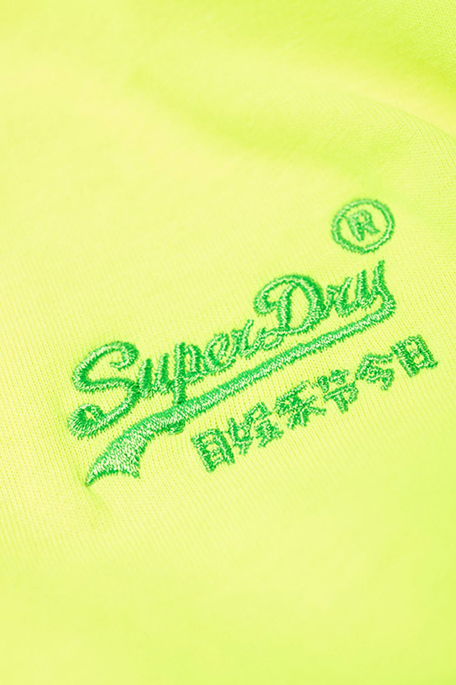 SuperDry Ice-Yellow Orange-Label Neon Tee