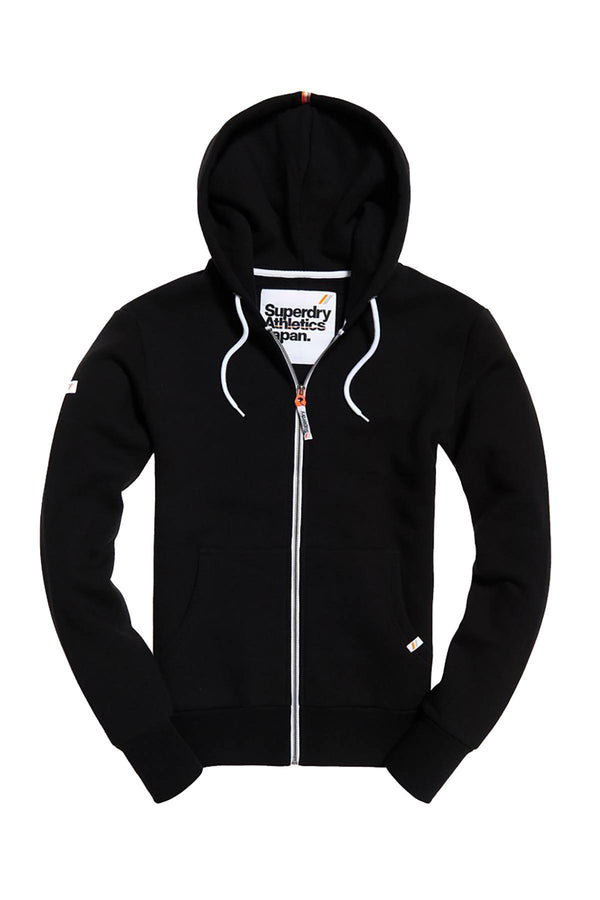 SuperDry Jet-Black LA Athletic Zip Hoodie
