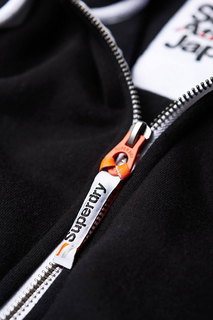SuperDry Jet-Black LA Athletic Zip Hoodie