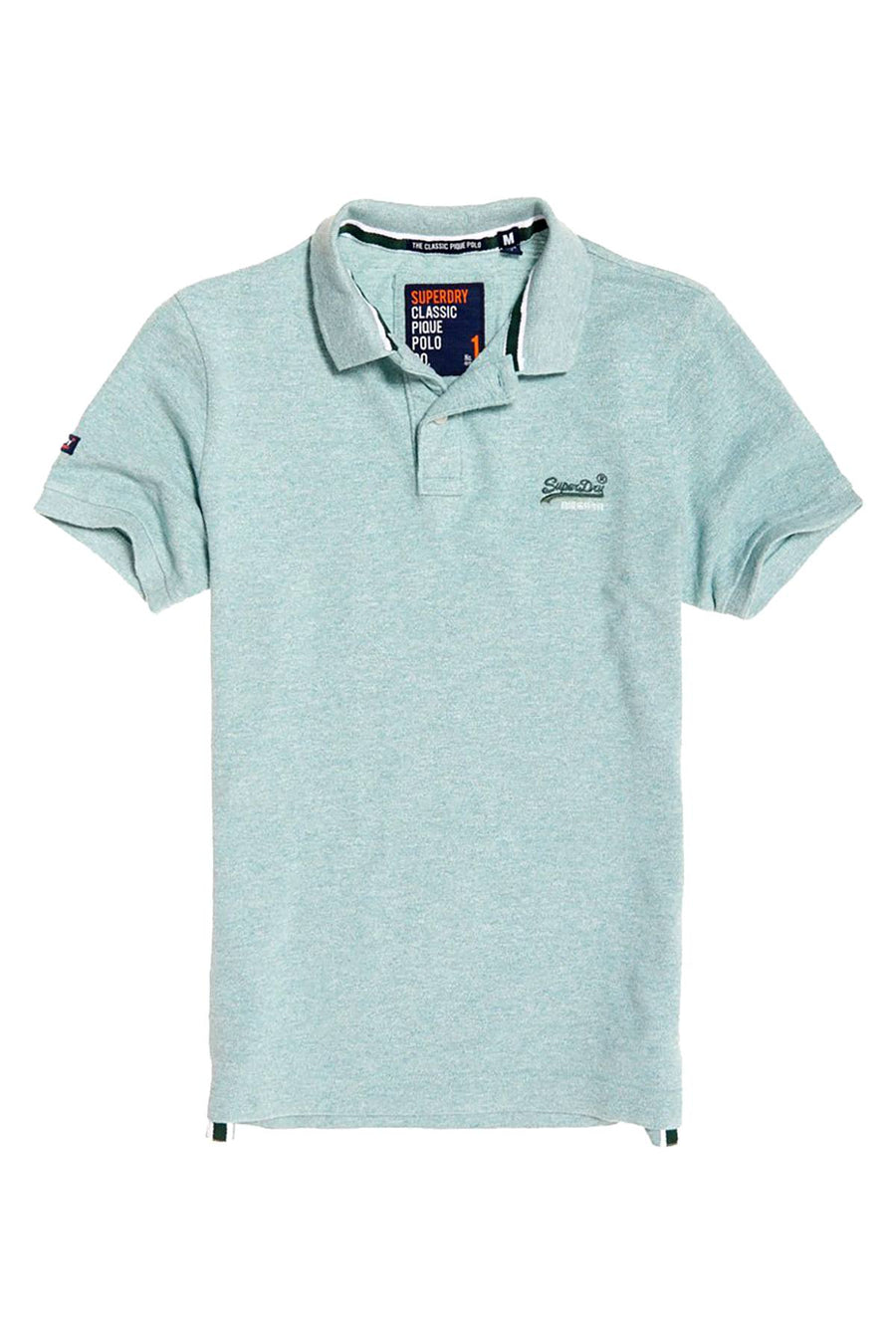 SuperDry Mint-Green-Grindle Classic Pique Polo Shirt