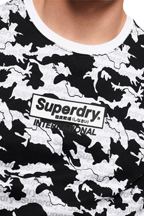 SuperDry Optic-White International Monochrome Logo Tee