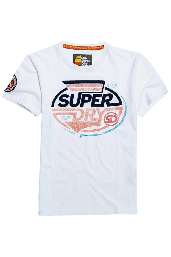 SuperDry Optic-White Malibu Racer Tee