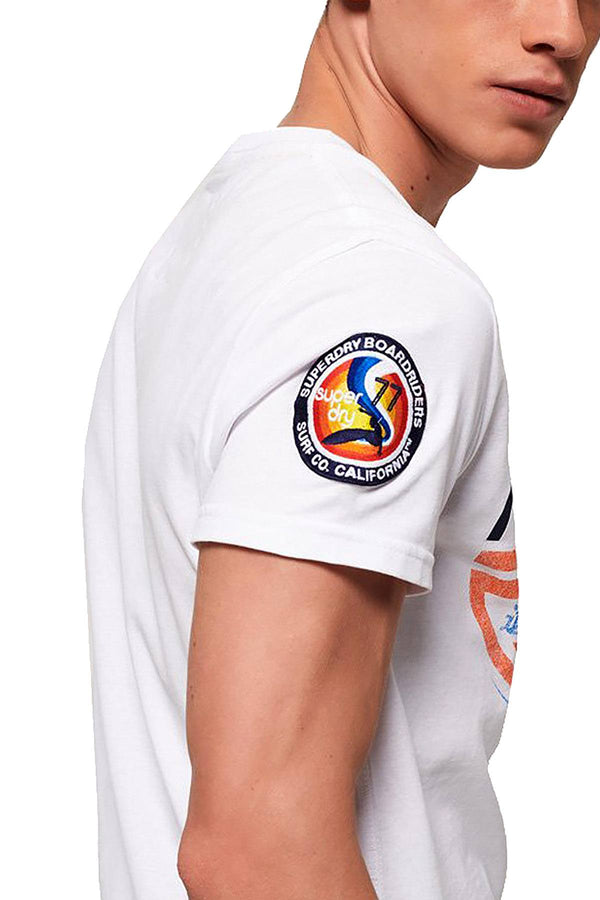 SuperDry Optic-White Malibu Racer Tee