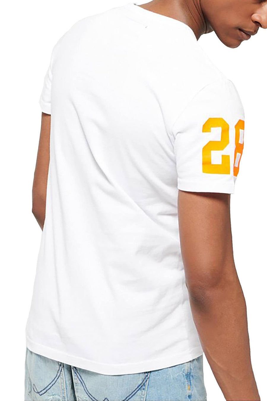 SuperDry Optic-White Shirt-Shop Fade T-Shirt