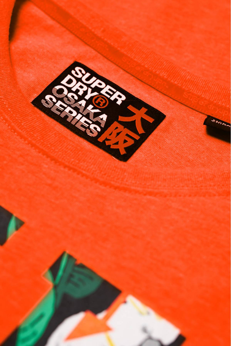 SuperDry Radiant-Orange Osaka Mid-Weight Graphic Tee