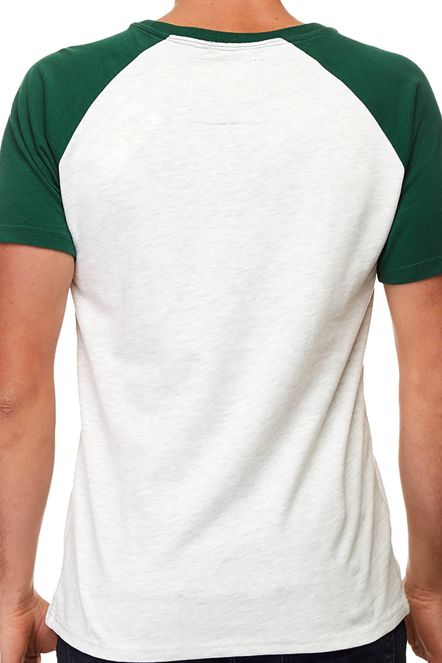 SuperDry Slam-Dunk-Green/Stadium-Silver Reworked Classic Raglan T-Shirt