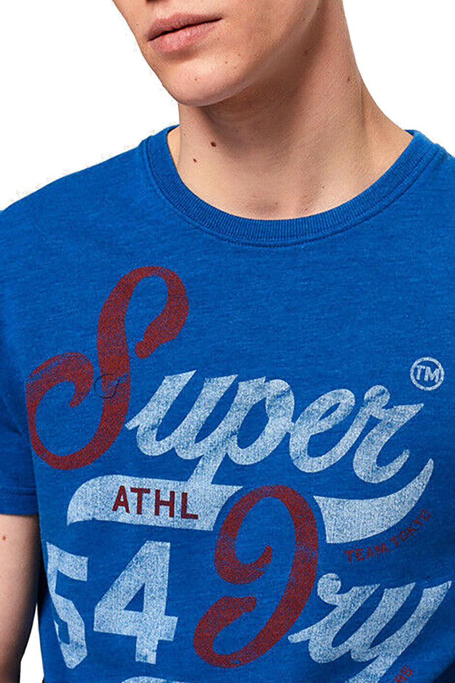 SuperDry Techno-Blue-Marl 54 Academy T-Shirt