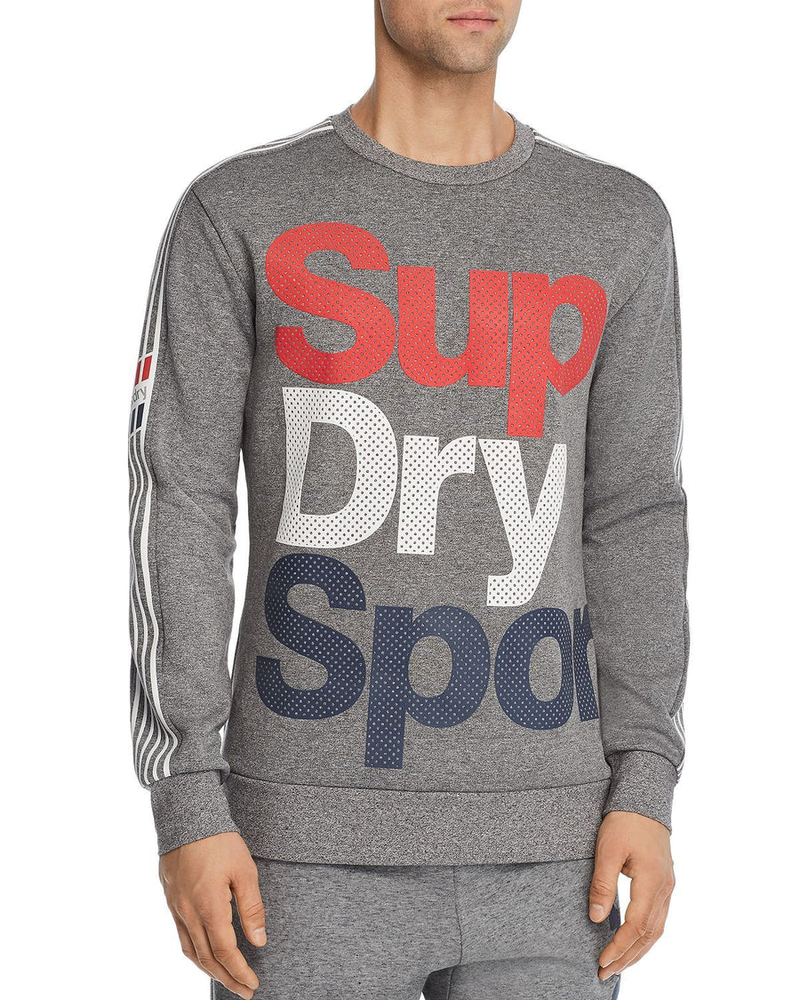 Superdry Athletico Logo Sweatshirt Dark Marl