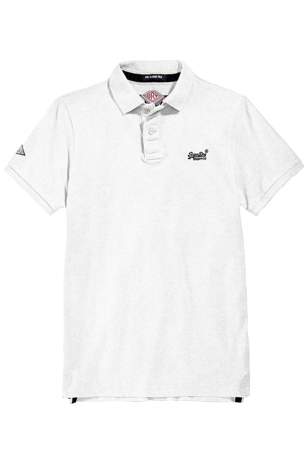 Superdry Optic-White Classic Piqué Polo Shirt