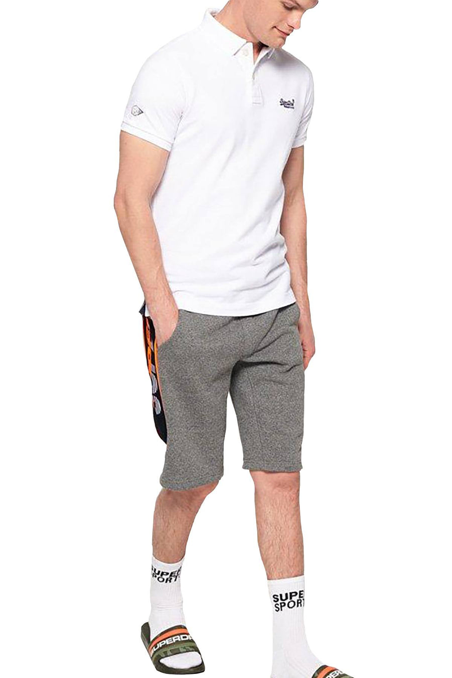 Superdry Optic-White Classic Piqué Polo Shirt