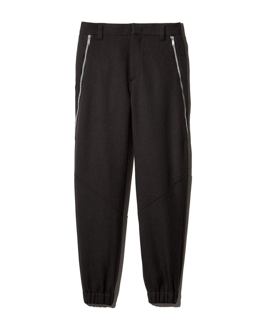 System Extended-zip Pocket Regular Fit Pants Black