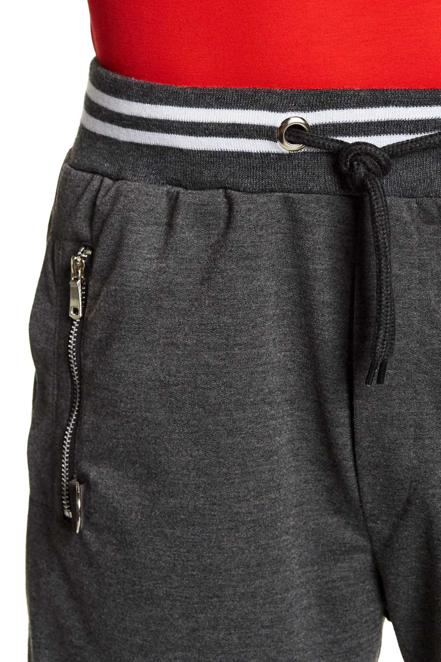 Tailored Recreation Premium Dk.Grey Solid Zip-Pocket Short