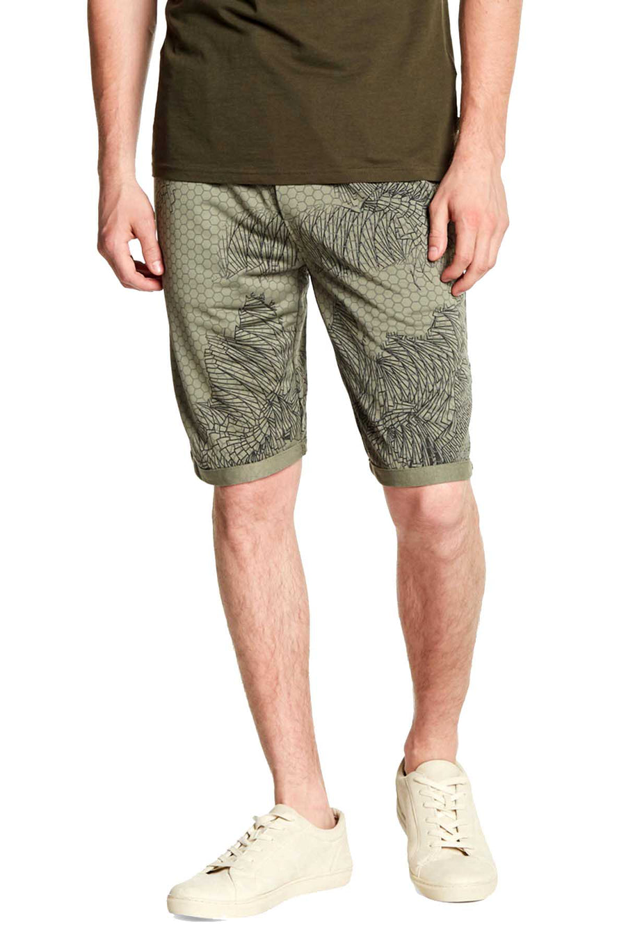 Tailored Recreation Premium Olive Honeycomb Printed Short