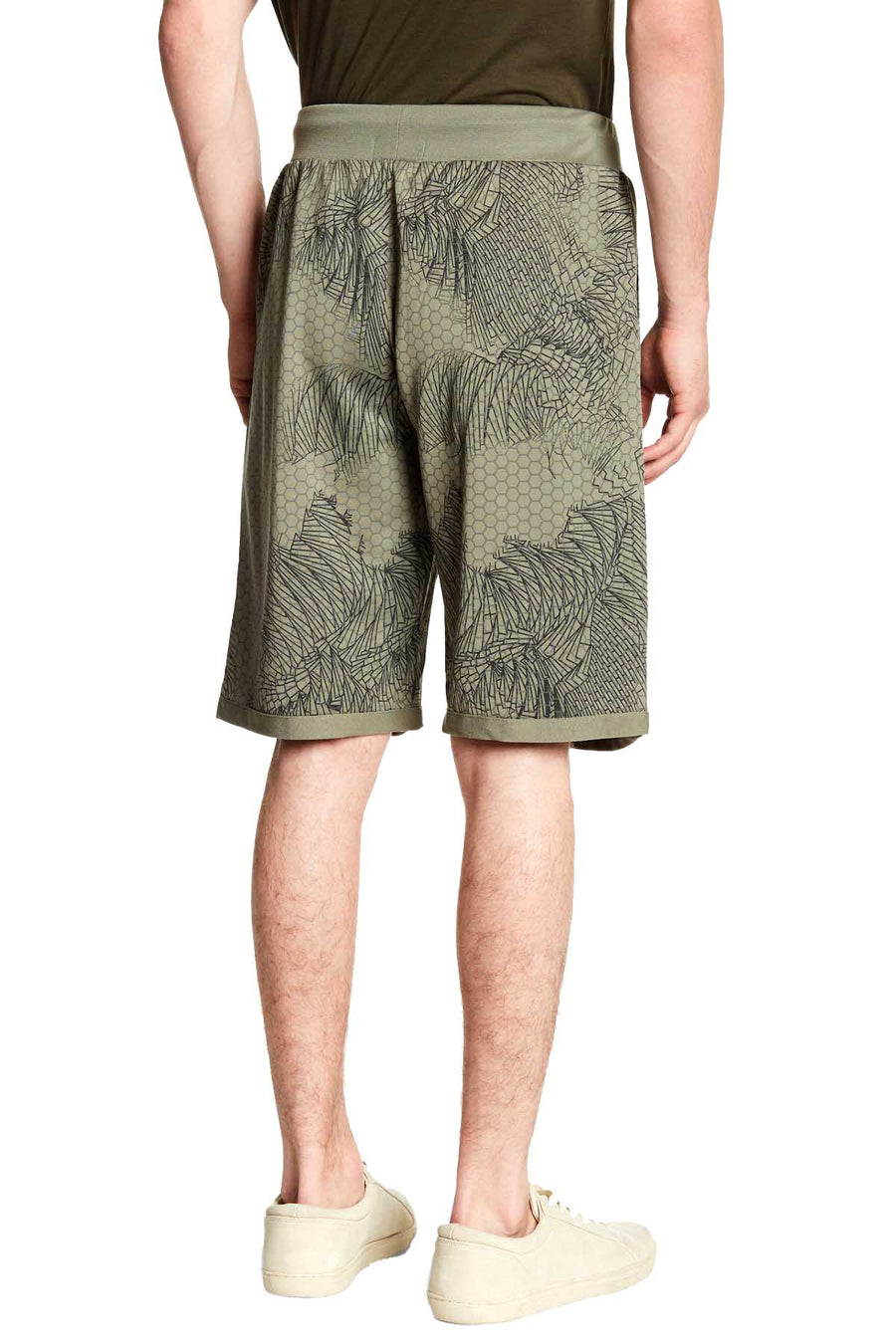 Tailored Recreation Premium Olive Honeycomb Printed Short