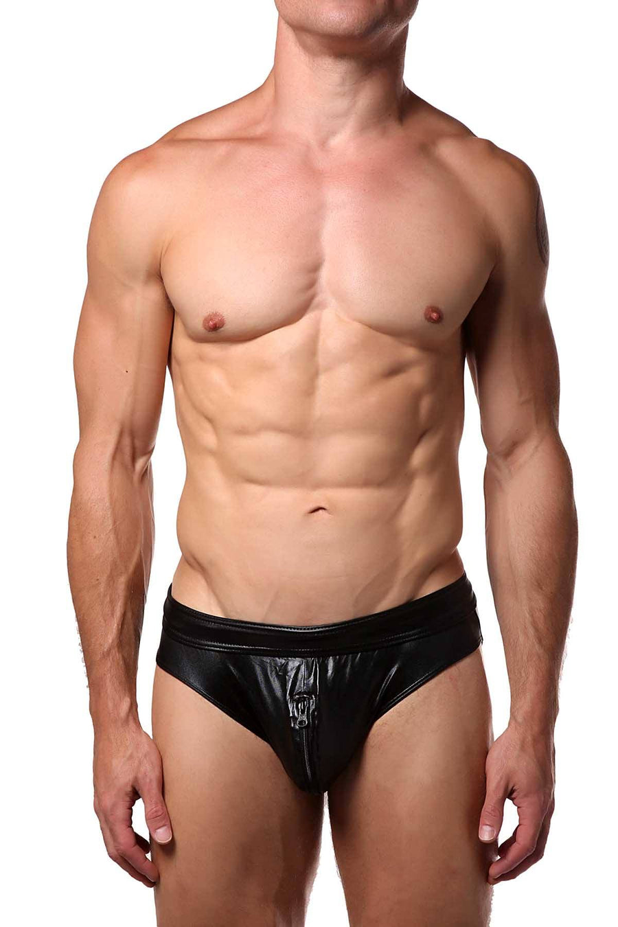 Tartarus Black Coated Zipper Jock