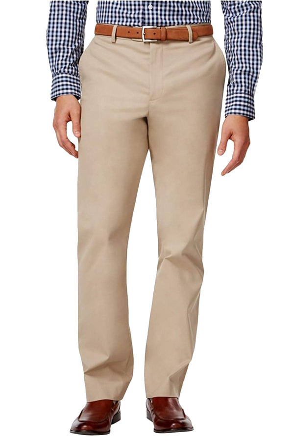 Tasso Elba Big/Tall Washed-Khaki Signature Chino Pant