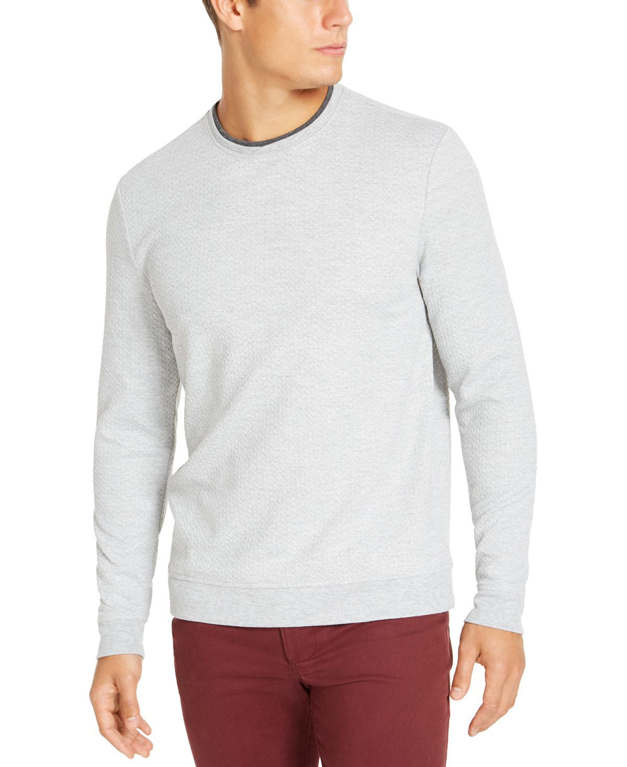 Tasso Elba Crossover Sweater Sterling Heather