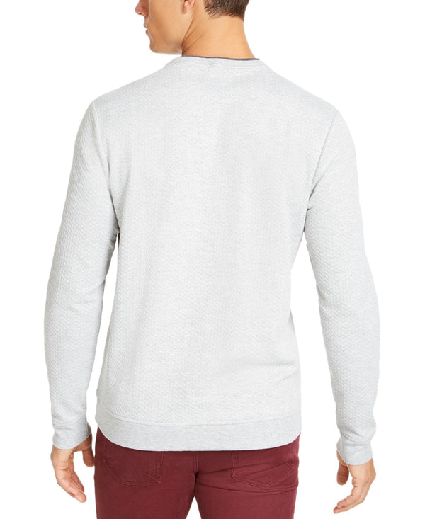 Tasso Elba Crossover Sweater Sterling Heather