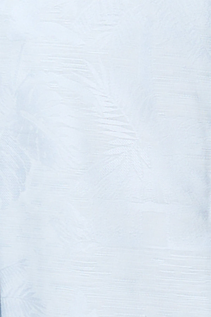 Tasso Elba Island Blue Leaf Print Jacquard Silk Blend Shirt
