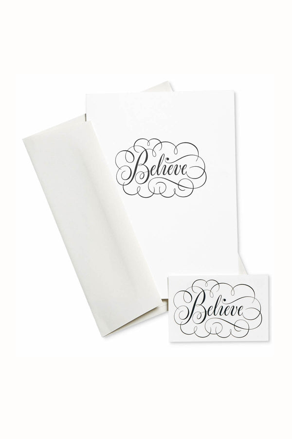 Tattly Believe Card & Temporary Tattoo