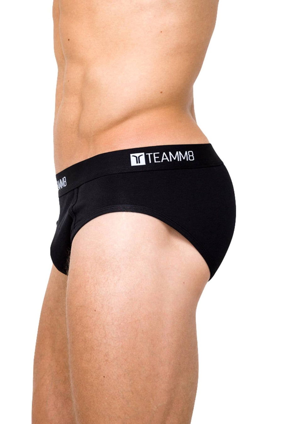 Teamm8 Black Classic Brief
