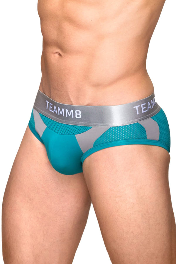Teamm8 Teal Aerial Mesh Brief