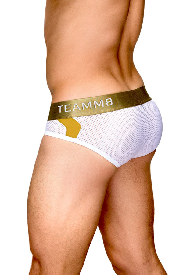 Teamm8 White Aerial Mesh Brief
