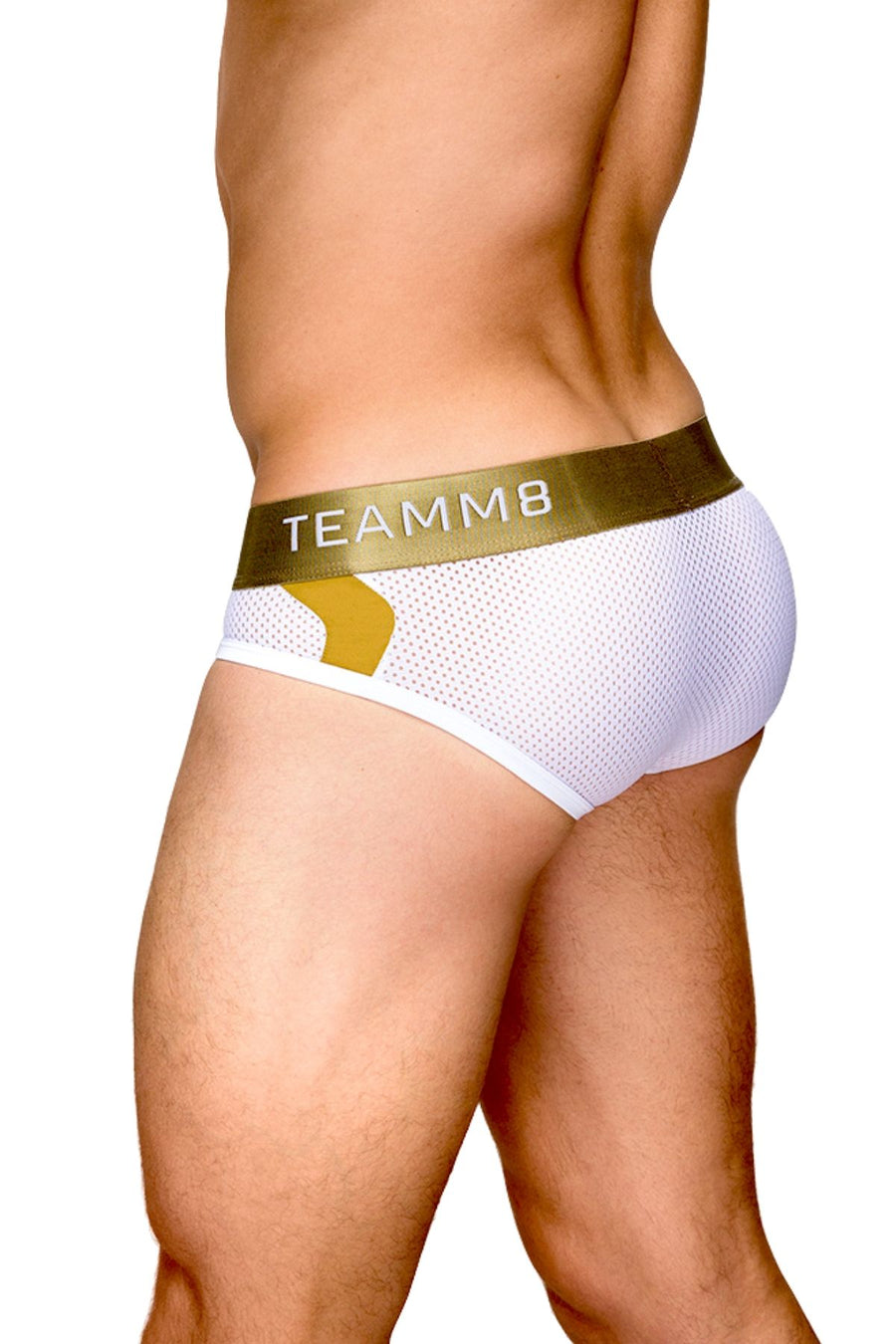 Teamm8 White Aerial Mesh Brief