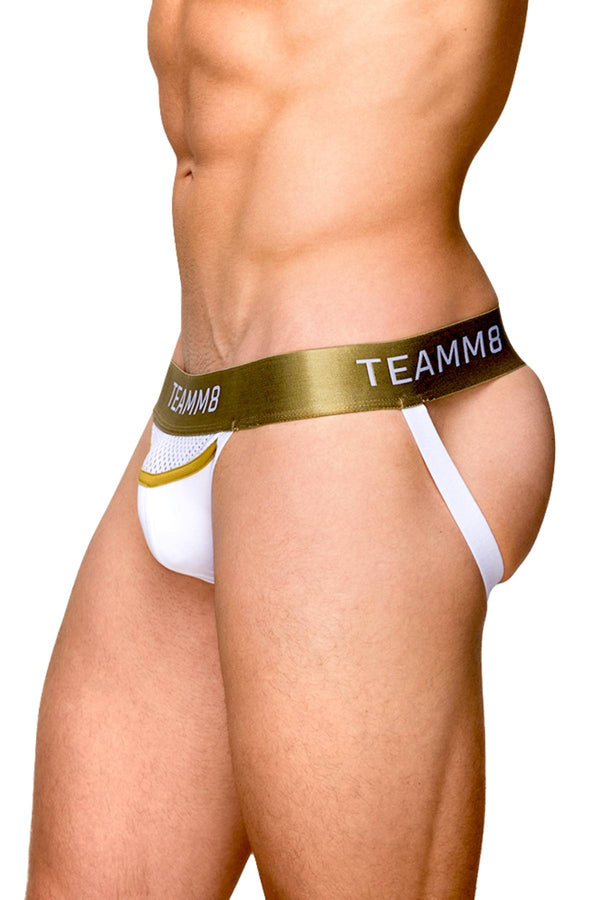 Teamm8 White Aerial Mesh Jock