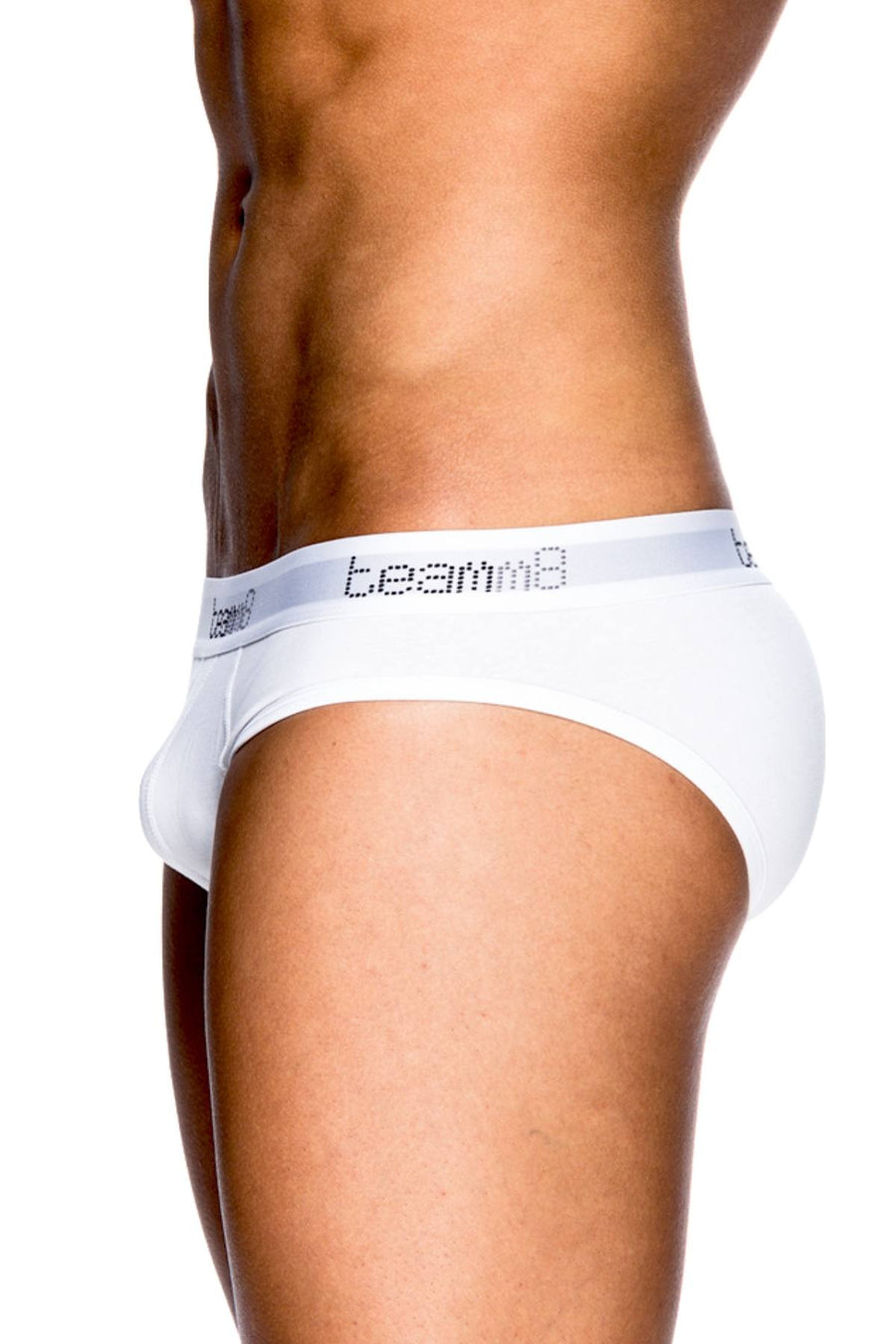 Teamm8 White Super-Low Brief