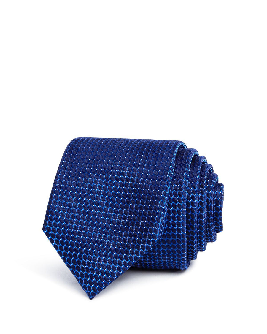 Ted Baker Oval Solid Skinny Tie Navy